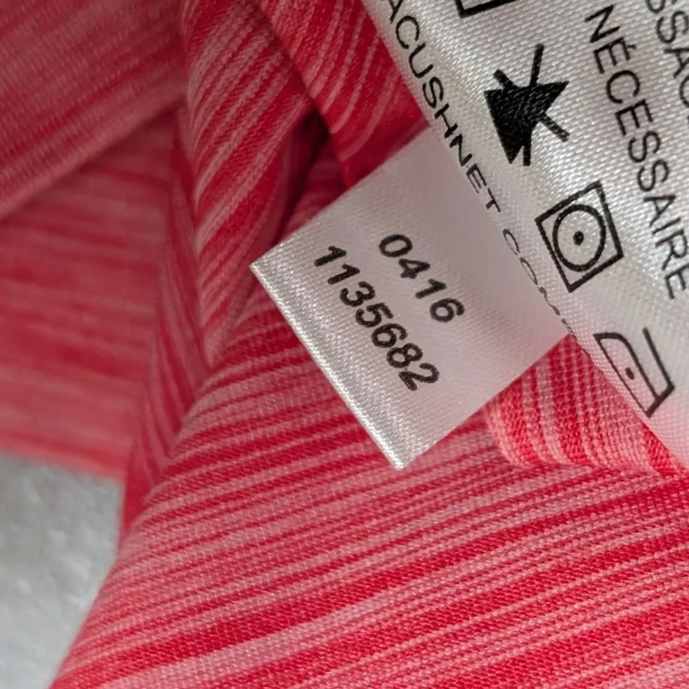 Foot Joy men's golf shirt size XXL coral white heather space dye texture polo - Picture 8 of 10